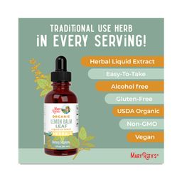 Organic Lemon Balm Drops