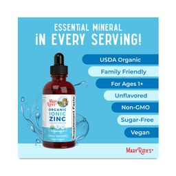 Organic Ionic Zinc Liquid Drops, Unflavored