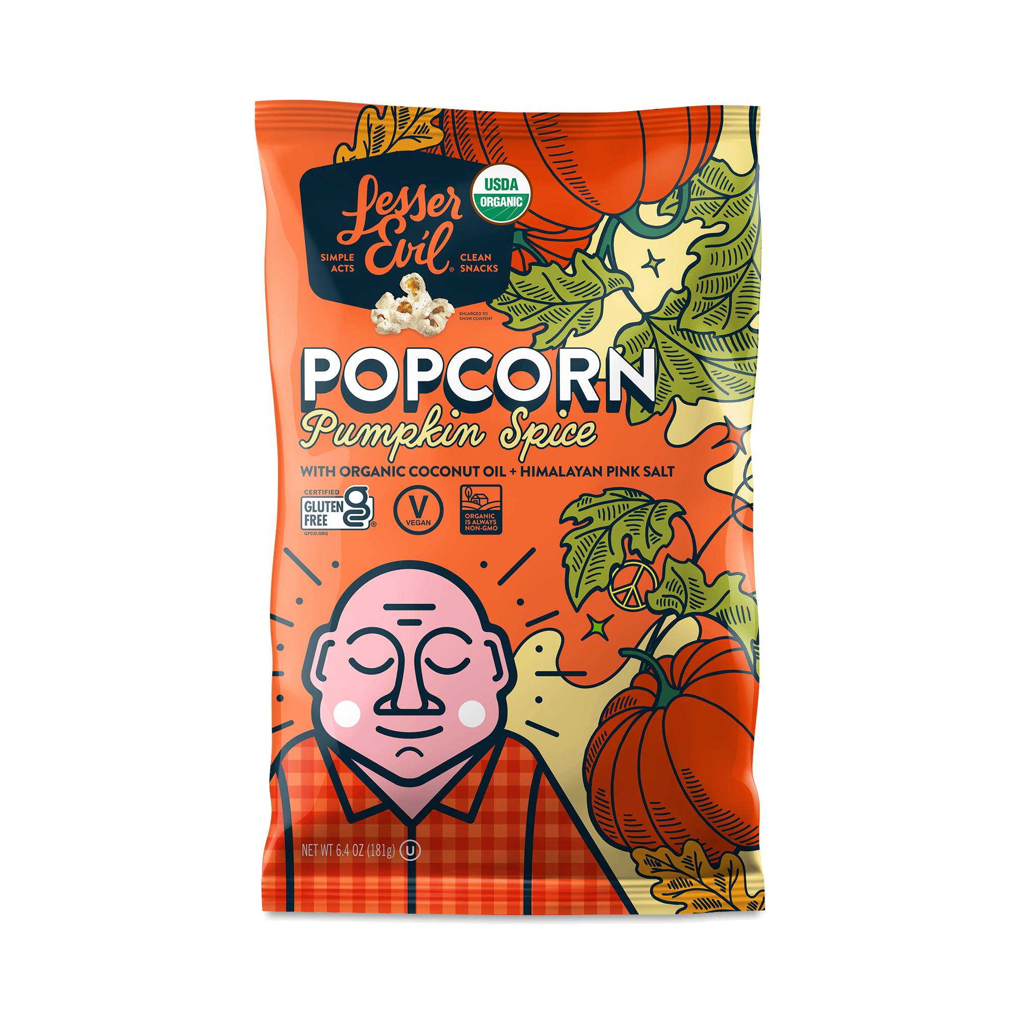 Organic Popcorn, Pumpkin Spice