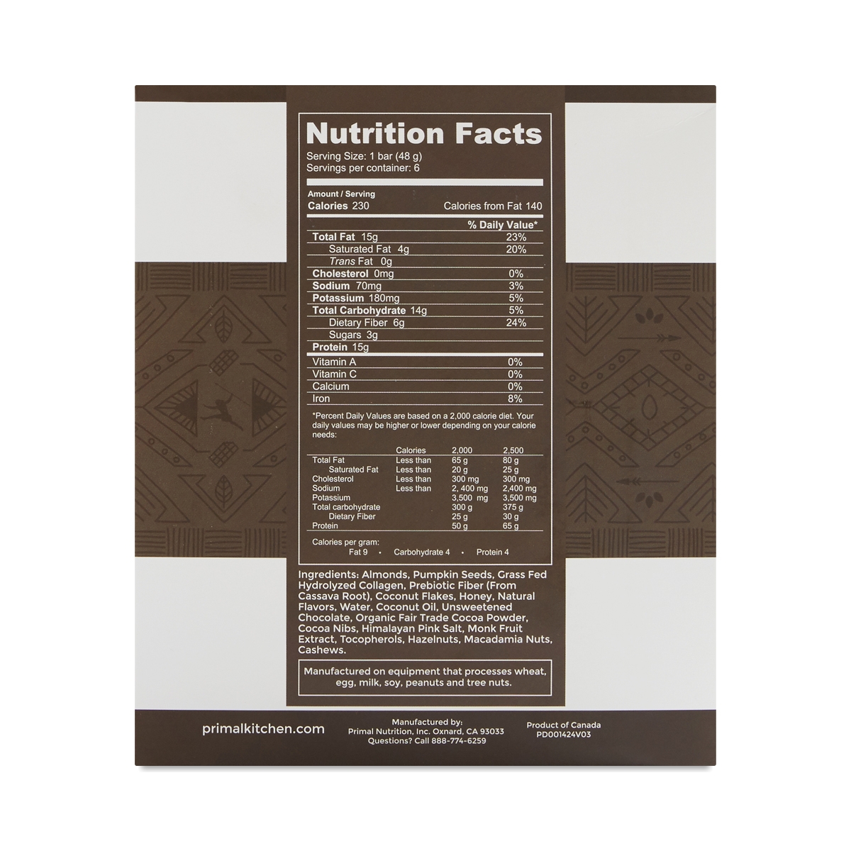 primal kitchen dark chocolate almond bar with grass-fed collagen primal kitchen dark chocolate almond bar with grass-fed collagen
