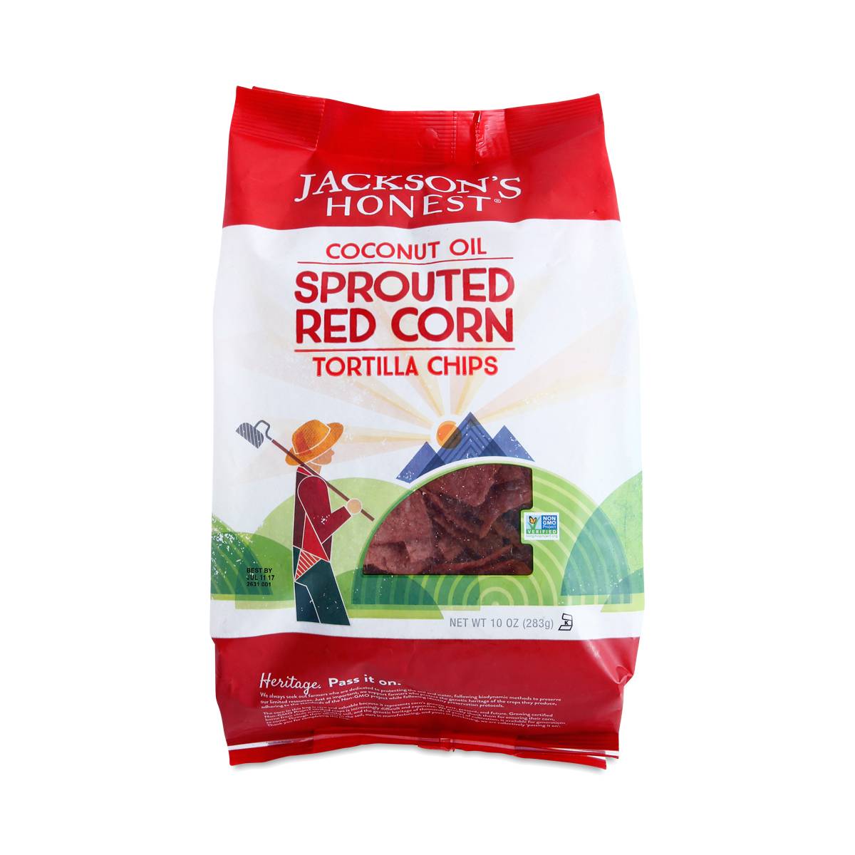 Sprouted Red Corn Tortilla Chips by Jackson's Honest Thrive Market
