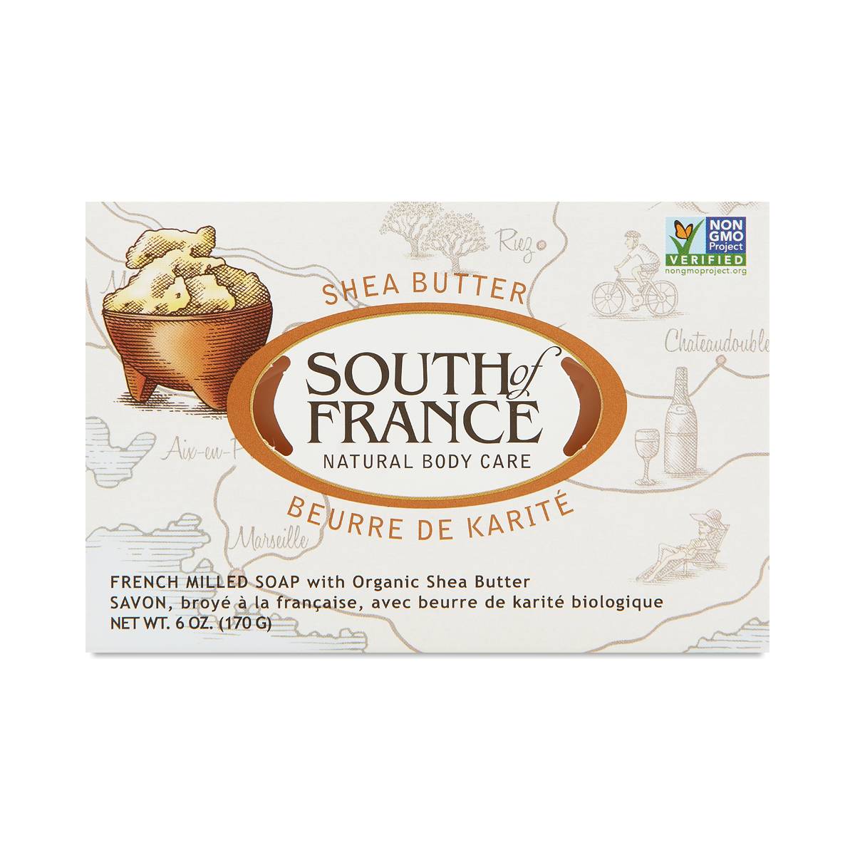 Shea Butter Milled Soap by South of France Thrive Market