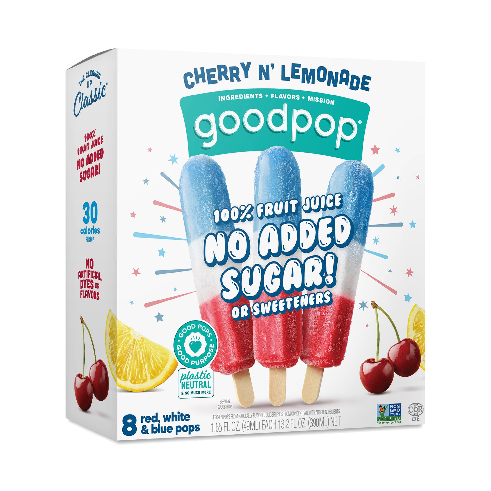 Fruit Juice Pops, Cherry N' Lemonade