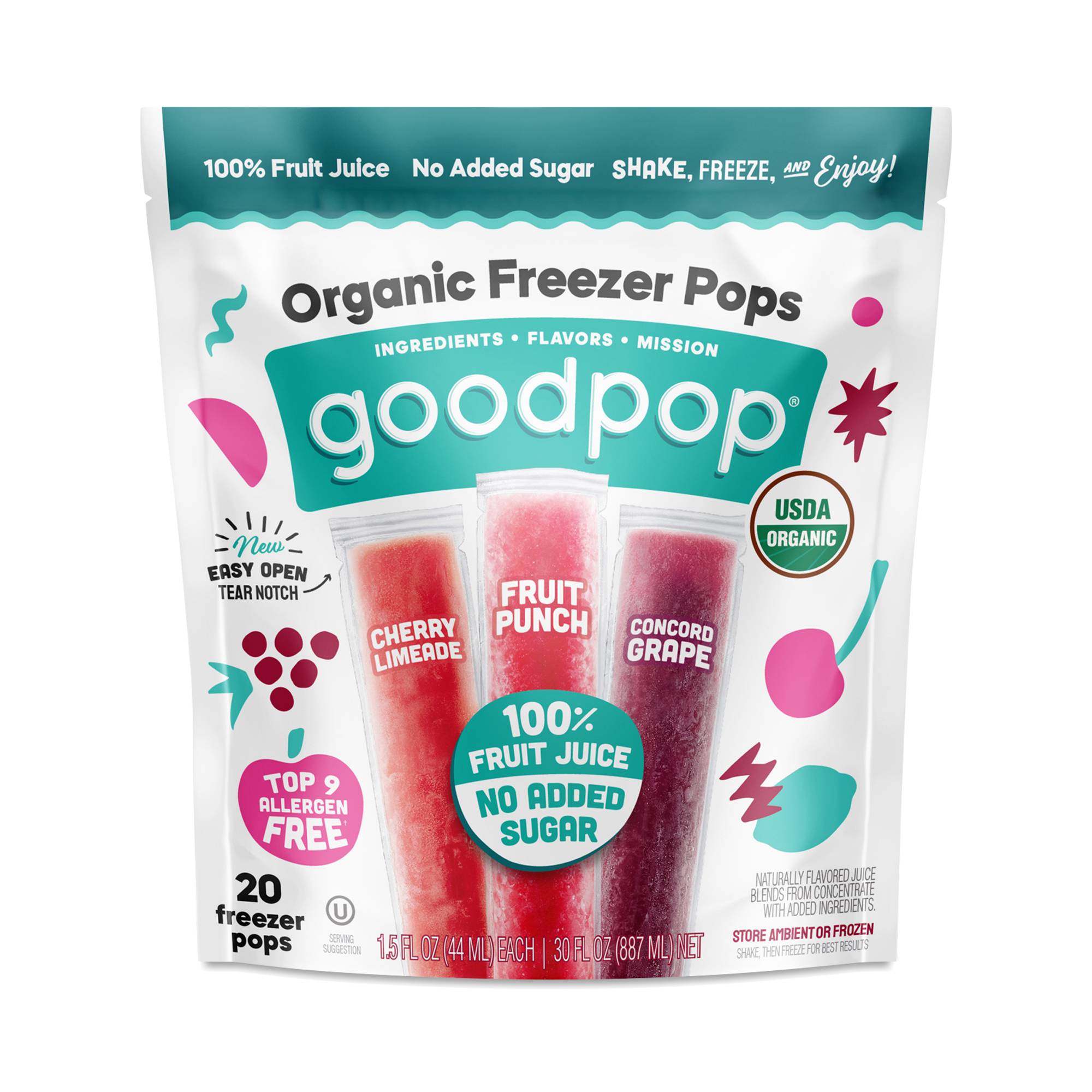 Organic Freezer Pops