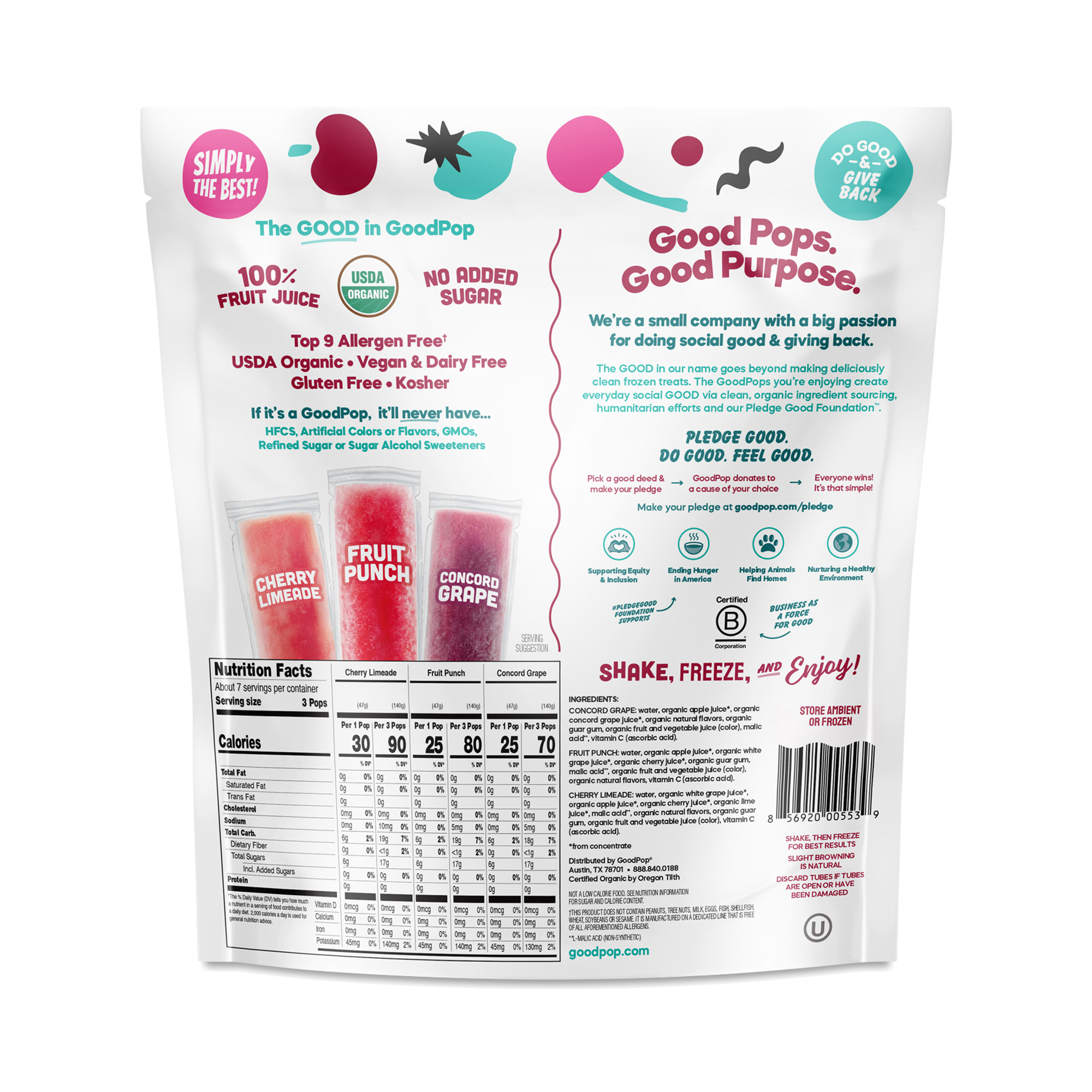 GoodPop Organic Freezer Pops | Thrive Market