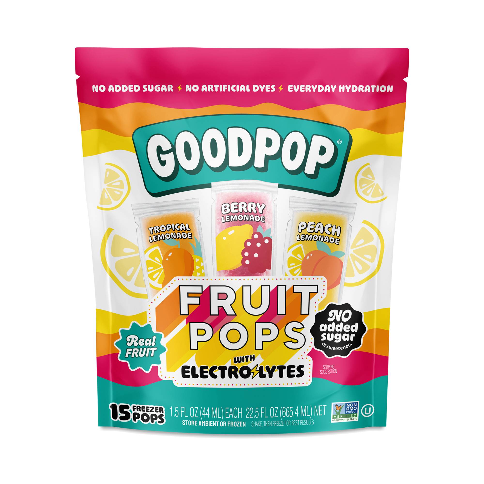 Freezer Pops With Electrolytes, Variety Pack