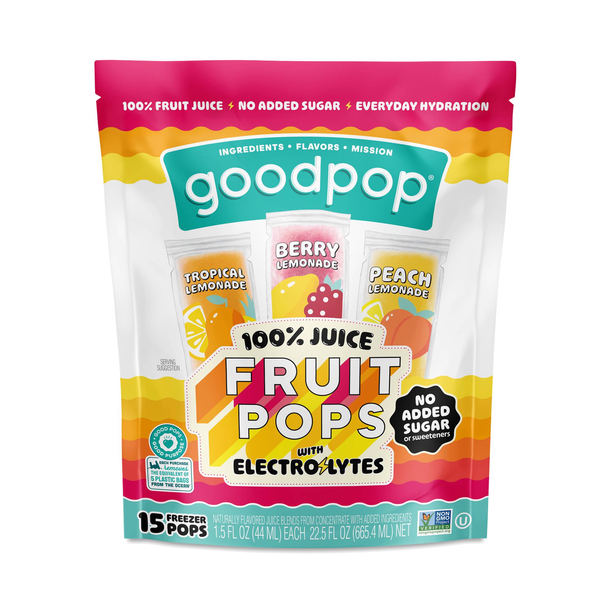 Juice Pops With Electrolytes, Variety Pack