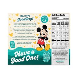 Dairy-Free Pops, Mickey Mouse Fudge n' Vanilla