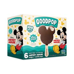 Dairy-Free Pops, Mickey Mouse Fudge n' Vanilla
