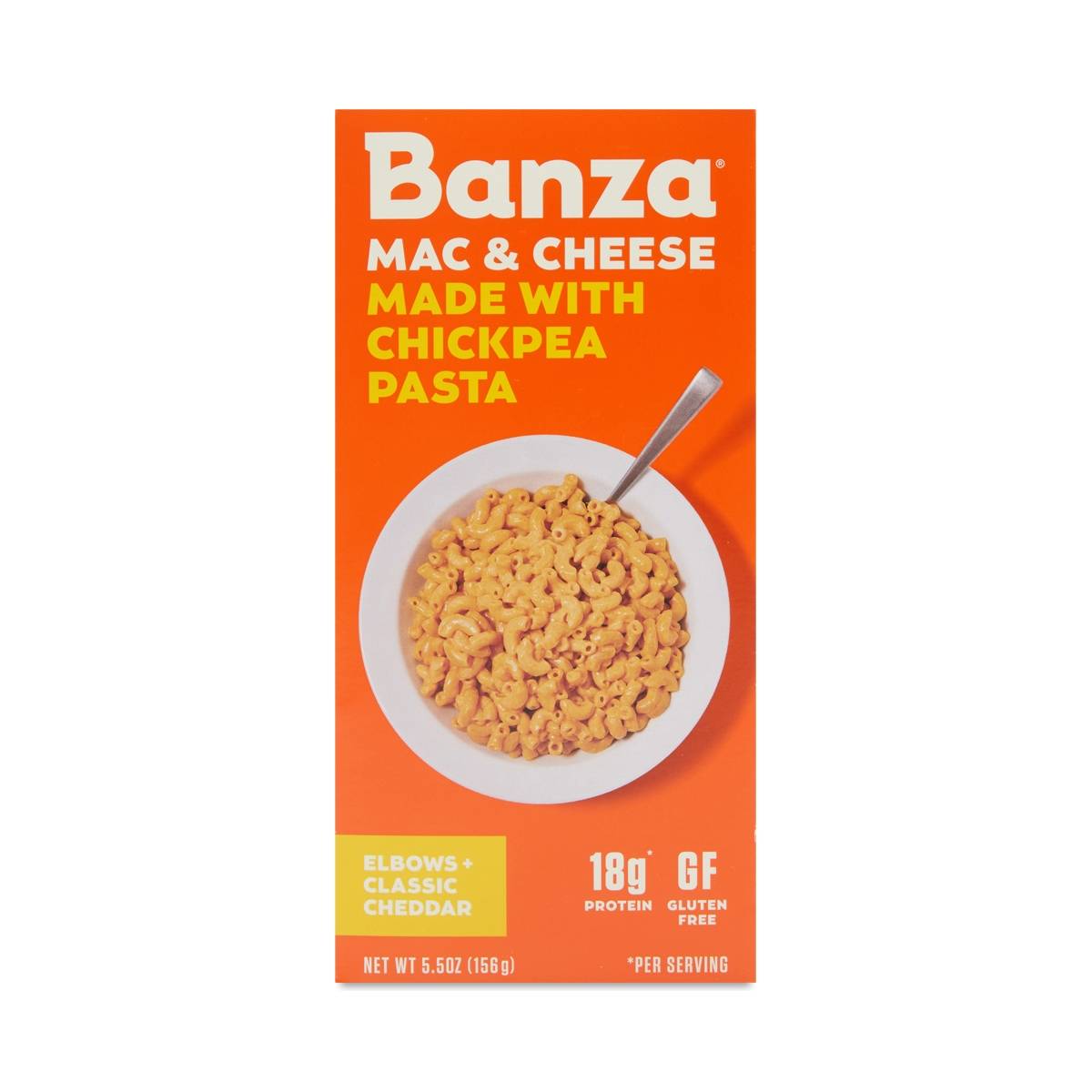 Banza Chickpea Pasta Cheddar Mac & Cheese Elbows Thrive Market