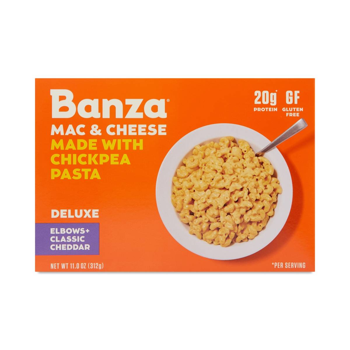 Banza Chickpea Pasta Deluxe Cheddar Mac & Cheese Elbows