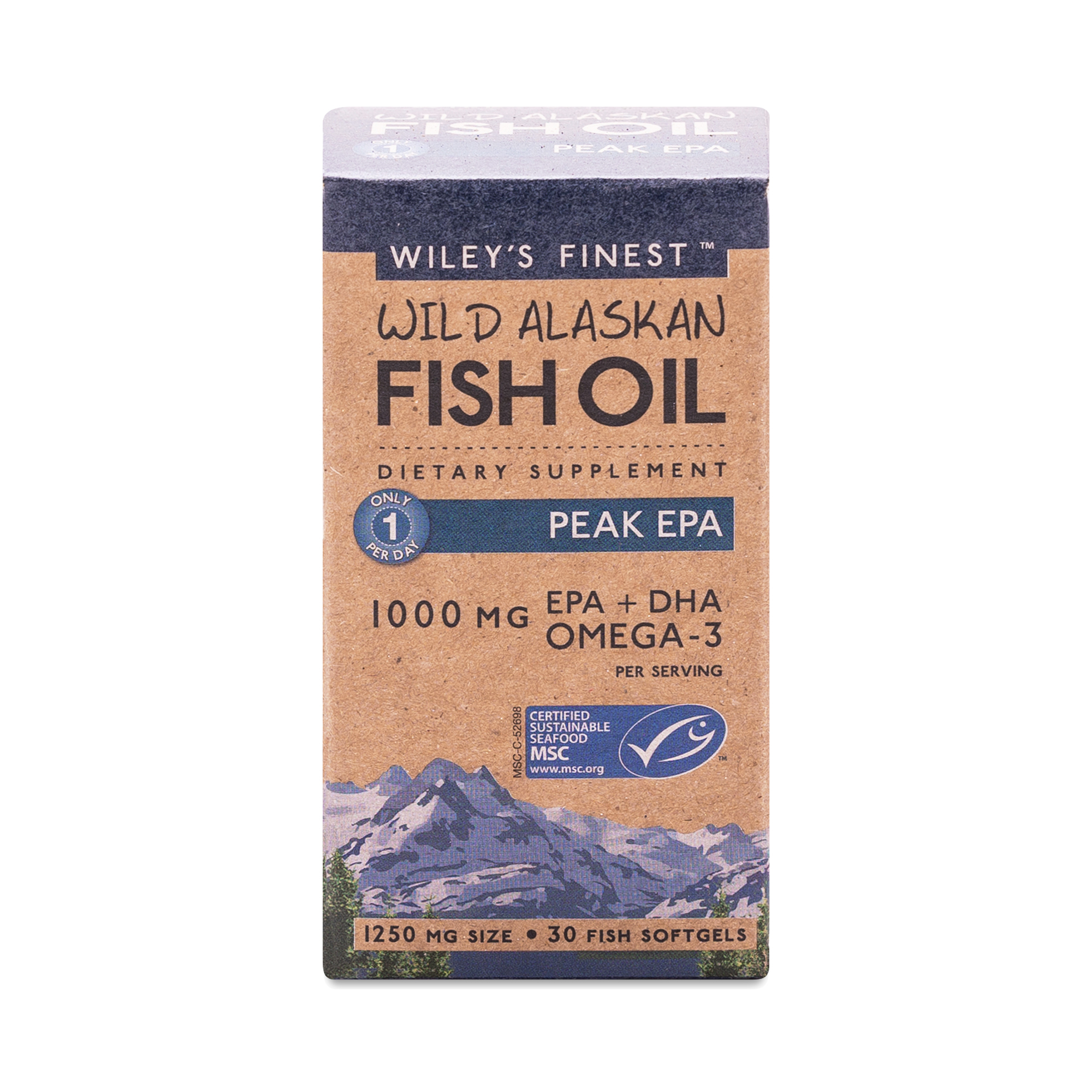 Wiley's Finest Wild Alaskan Fish Oil, Peak EPA Thrive Market