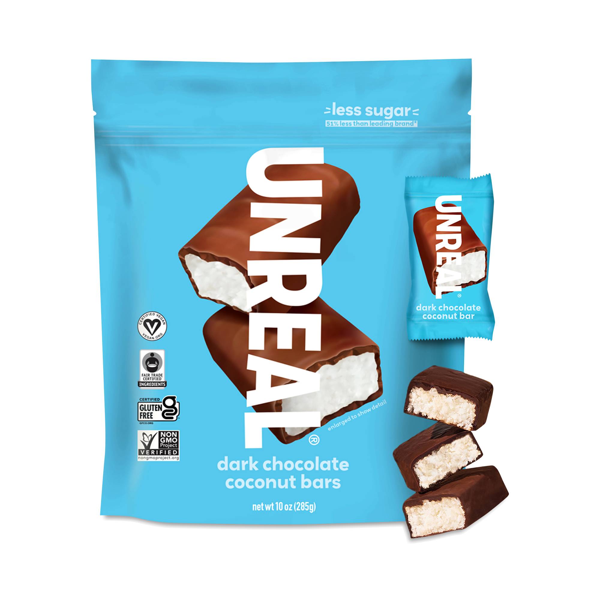 Dark Chocolate Bars, Coconut, Value Pack