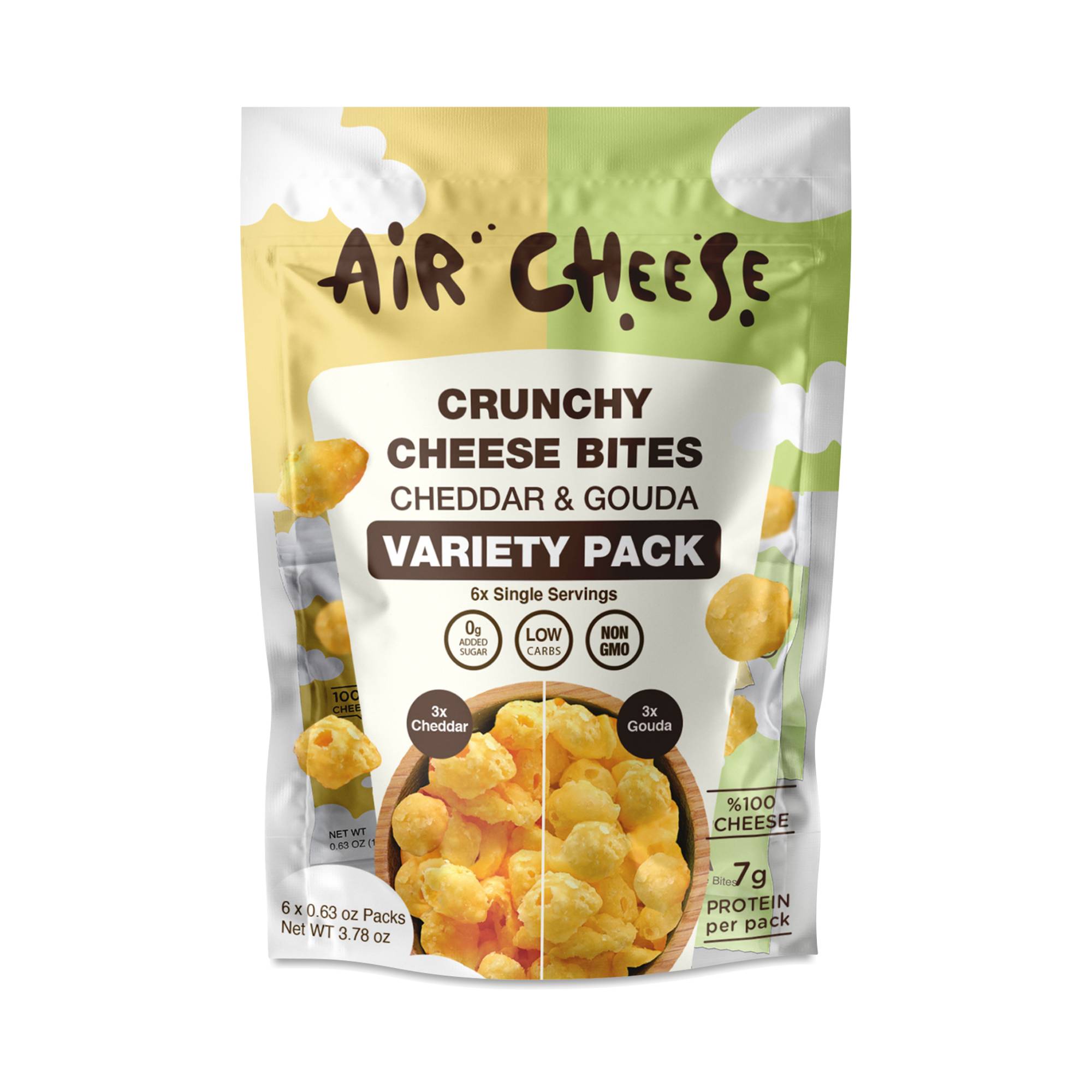 Air Cheese Crunchy Cheese Bites, Variety Snack Pack