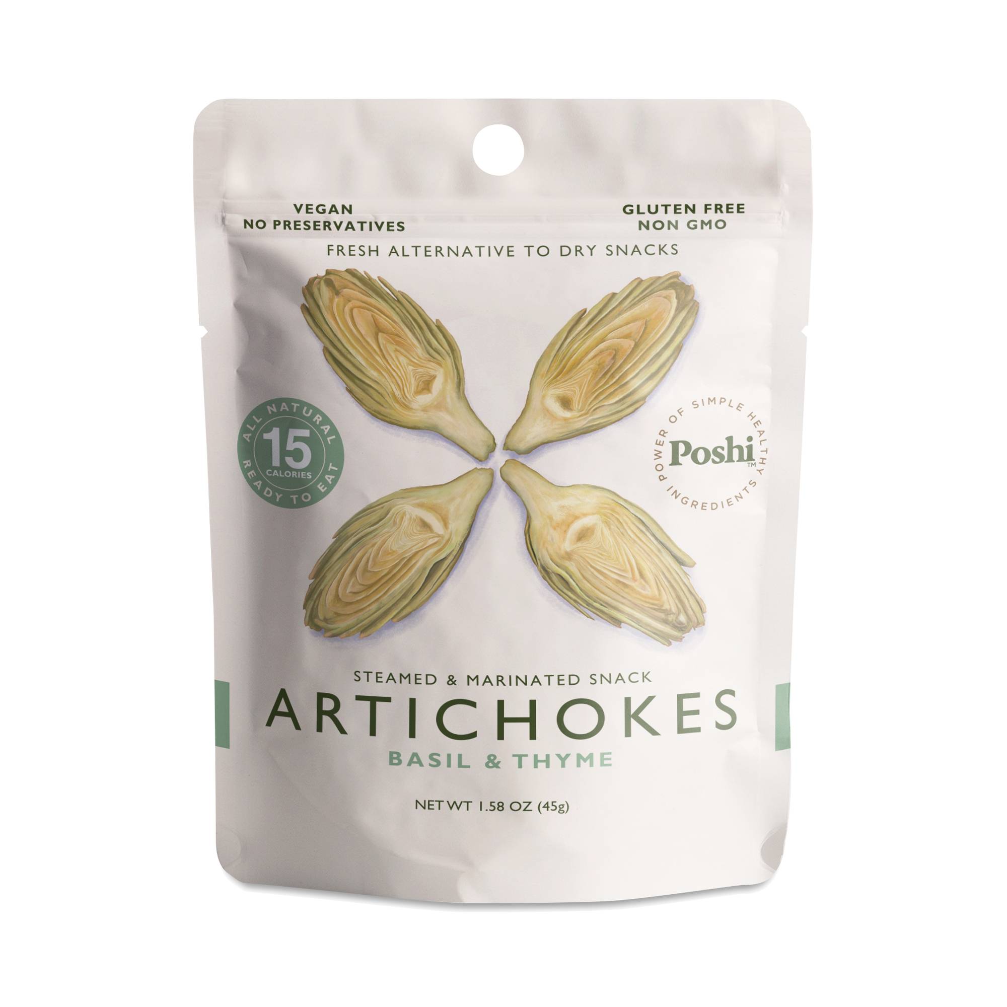 Steamed & Marinated Artichokes, Basil & Thyme