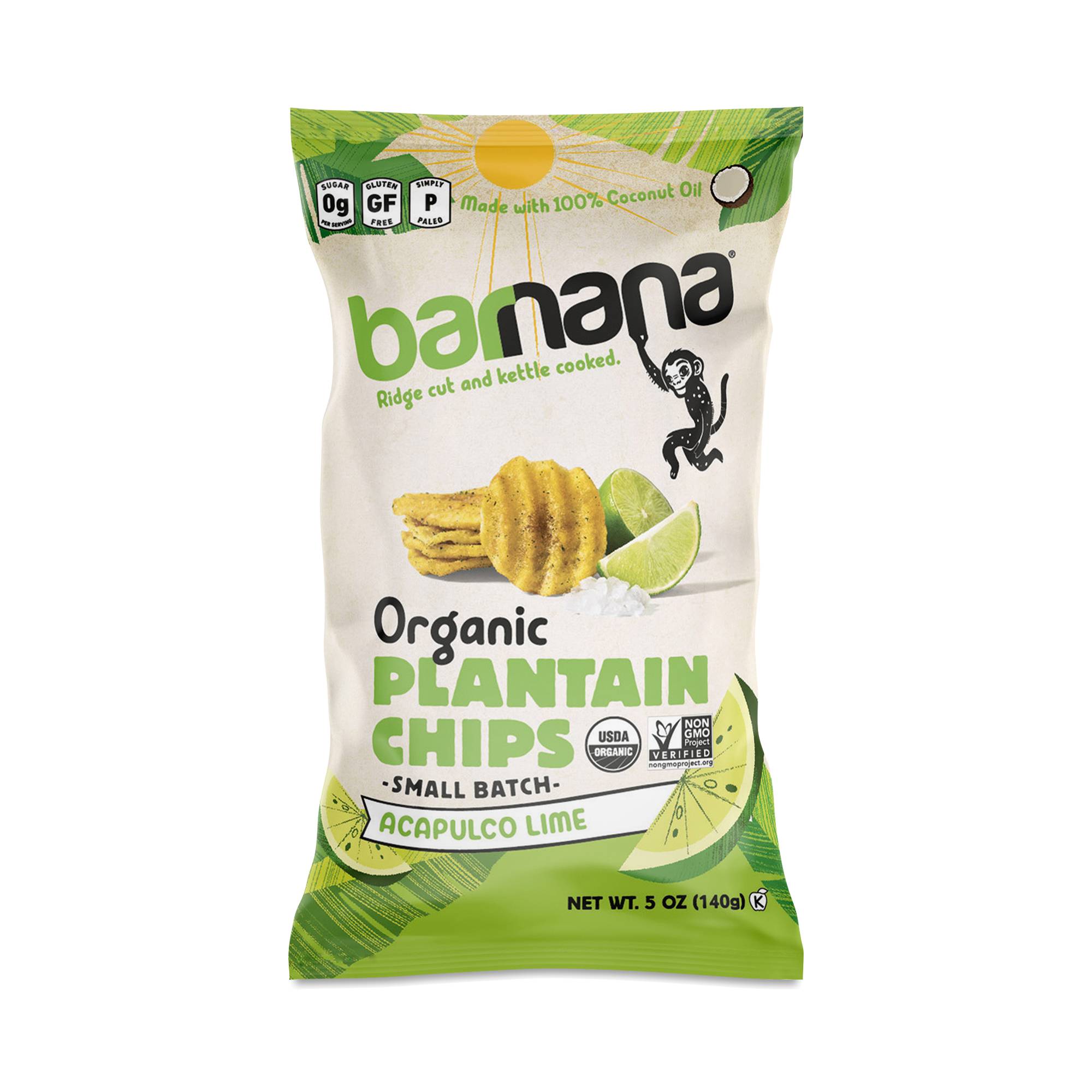 Organic Plantain Chips, Acapulco Lime