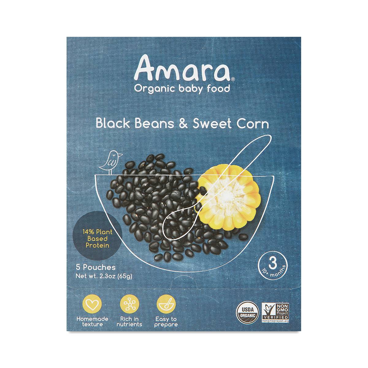Amara Baby Food Black Beans & Sweet Corn Thrive Market