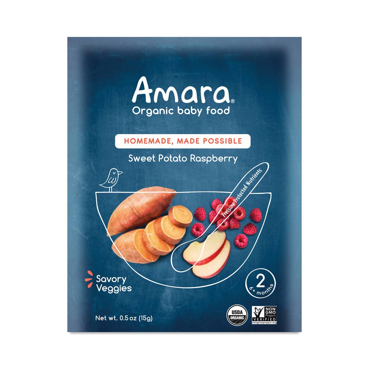 Amara Baby Food Sweet Potato & Raspberry Thrive Market
