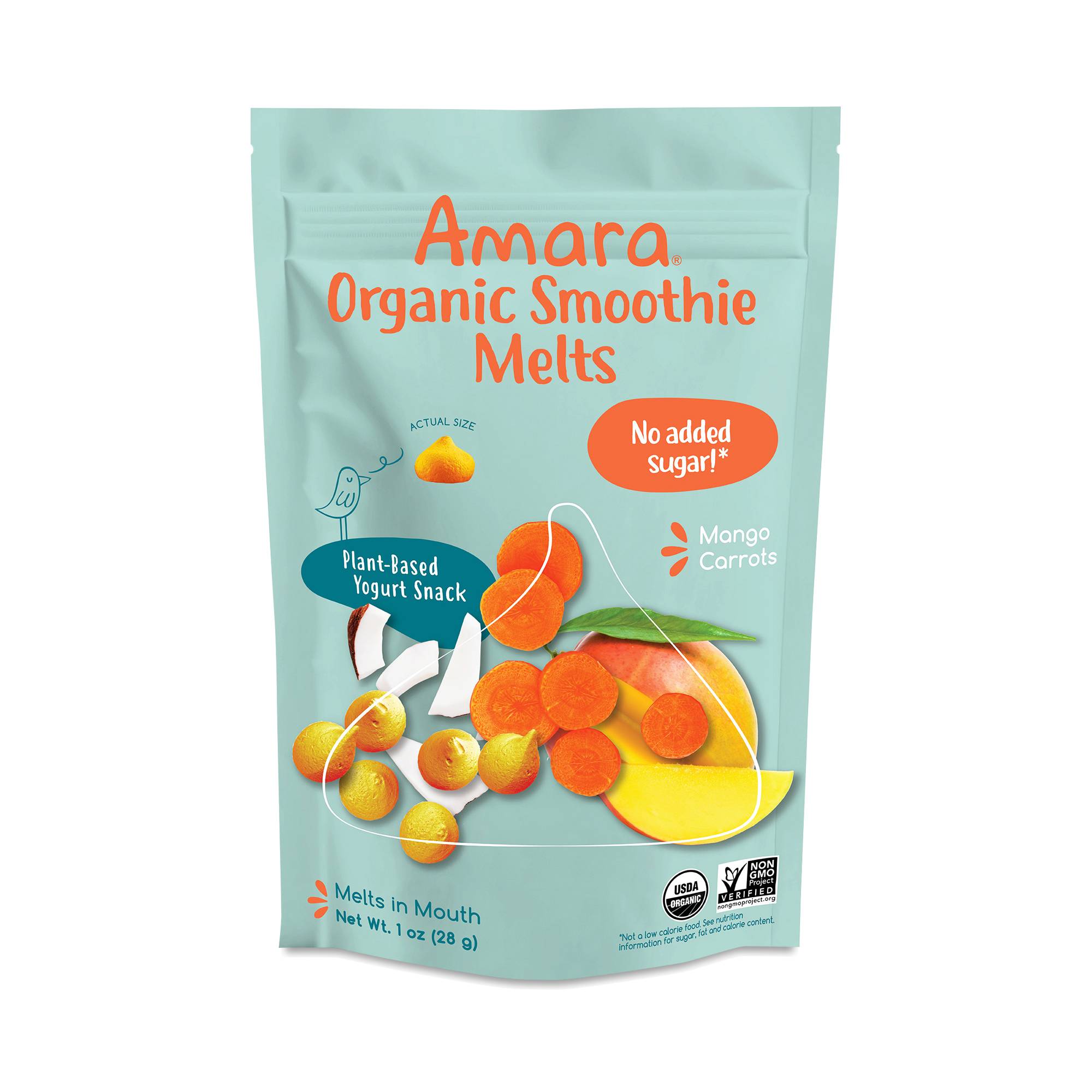 Organic Smoothie Melts, Mango Carrots