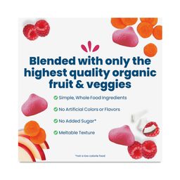 Organic Smoothie Melts, Carrot Raspberry