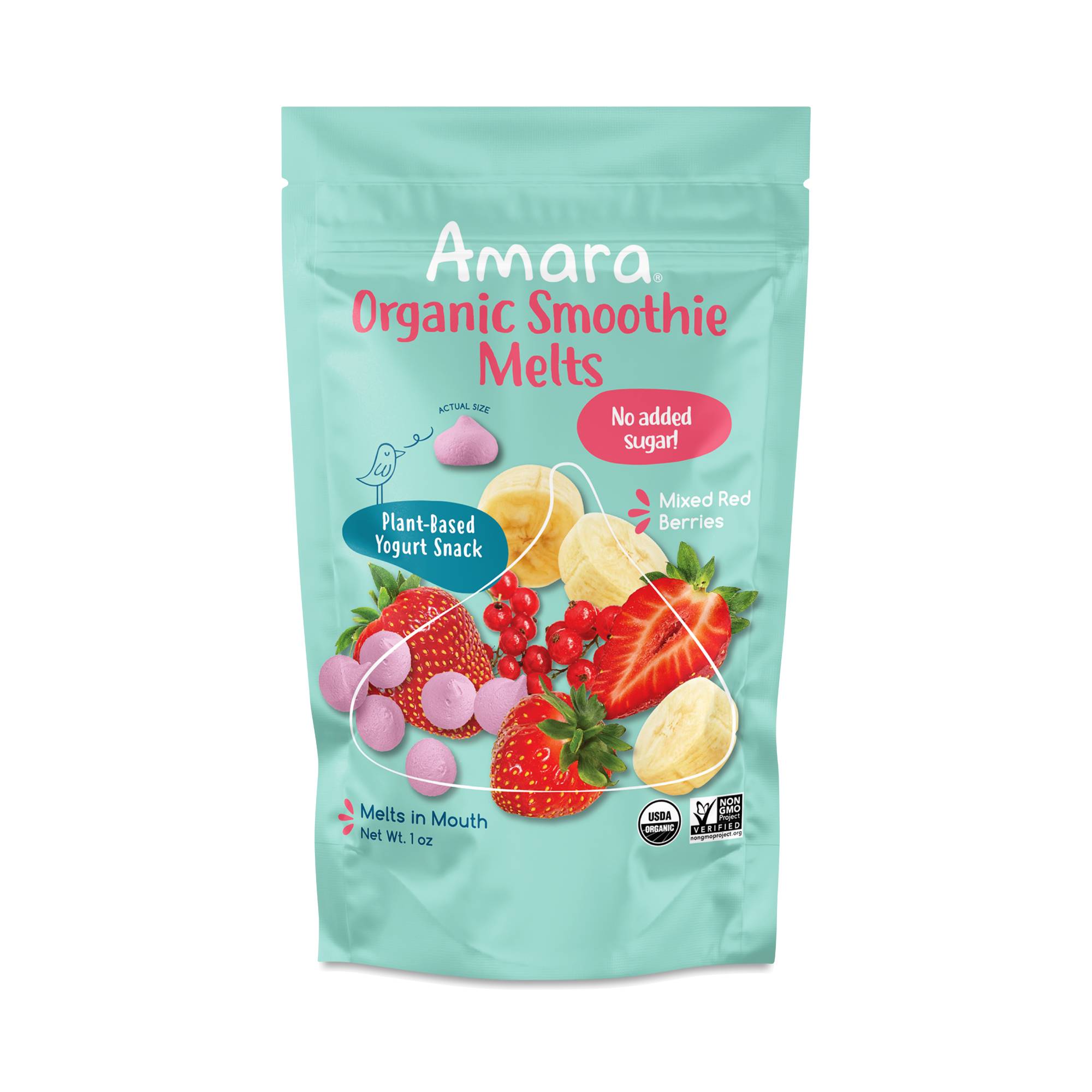 Plant-based Yogurt Melts, Mixed Red Berries