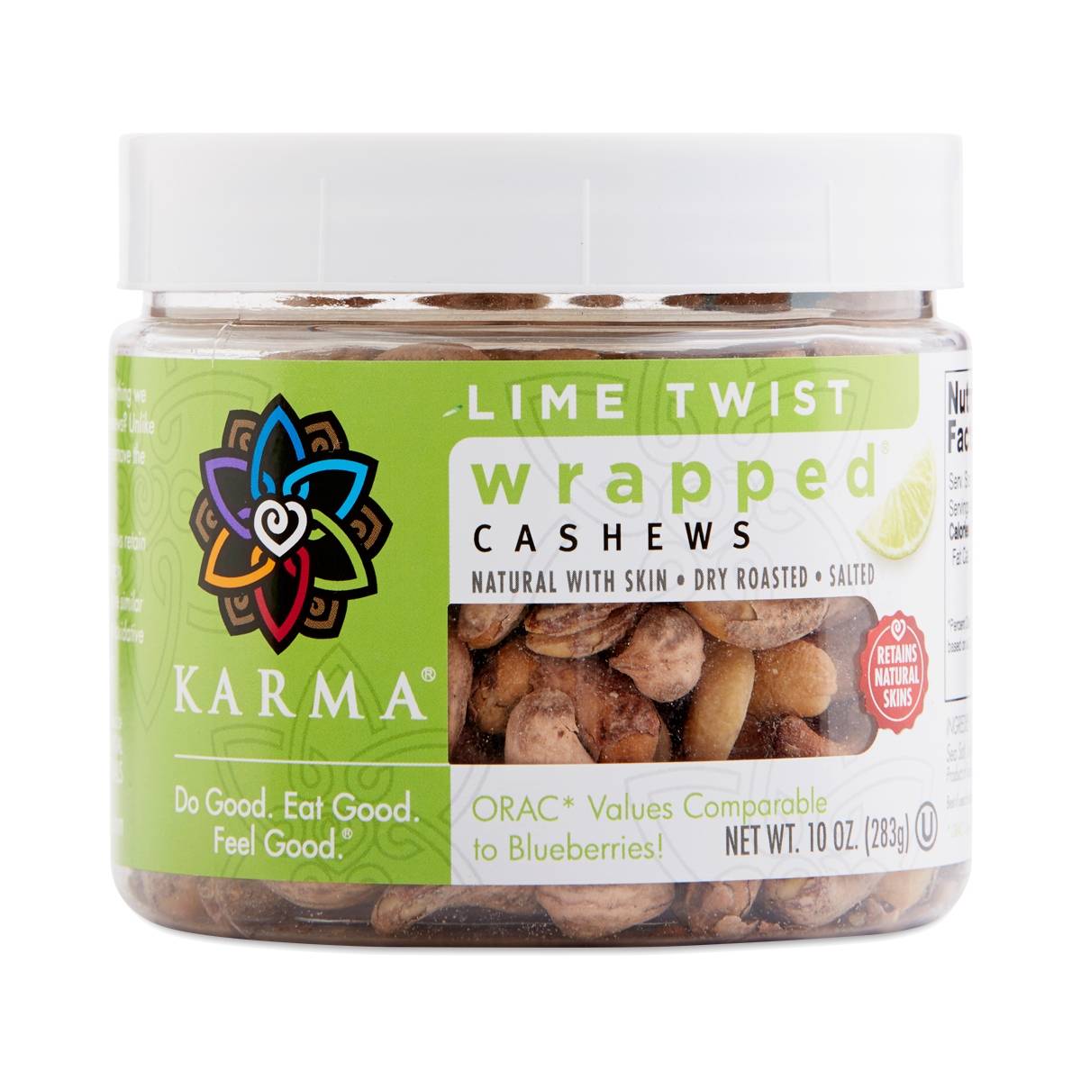 Karma Nuts Lime Twist Wrapped Cashews Thrive Market