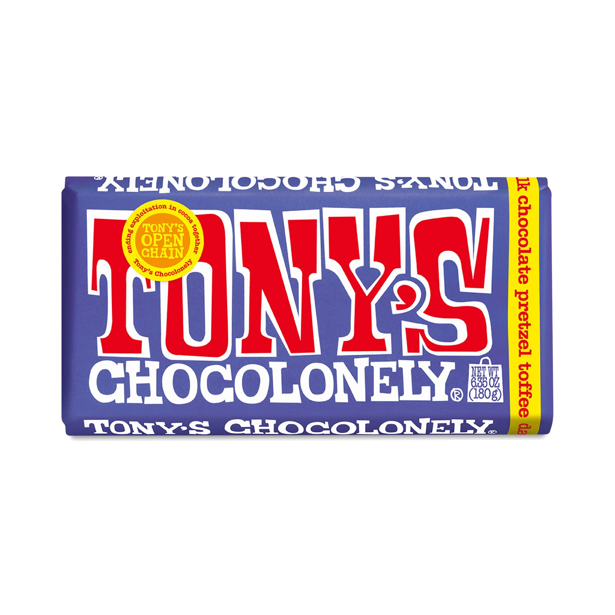 Milk Chocolate 42% Bar, Pretzel Toffee