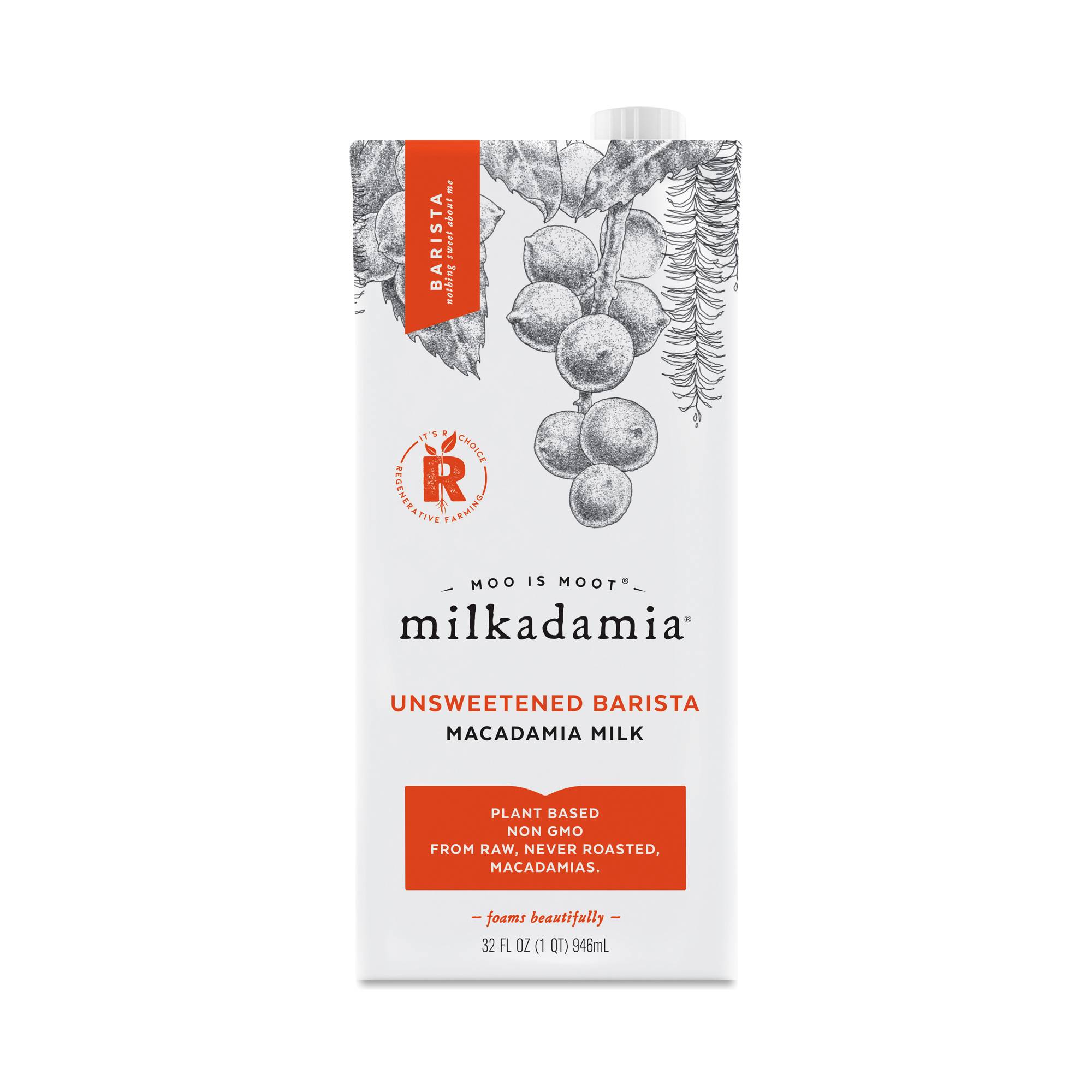 Latte Da Barista Macadamia Milk, Unsweetened