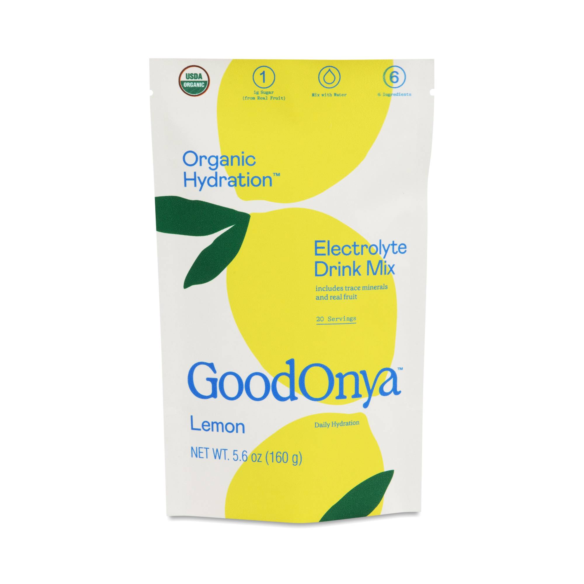 Organic Hydration Electrolyte Drink Mix, Lemon