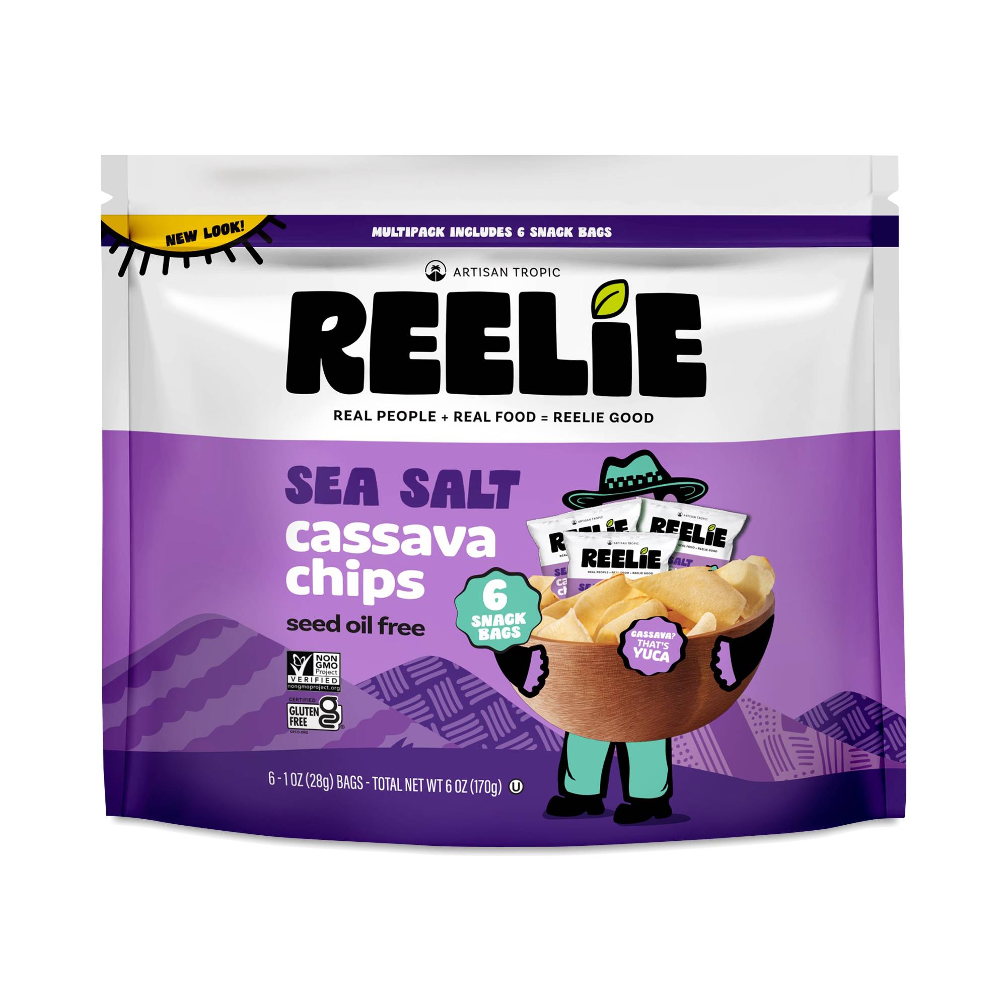 Cassava Chips, Sea Salt, Snack Pack
