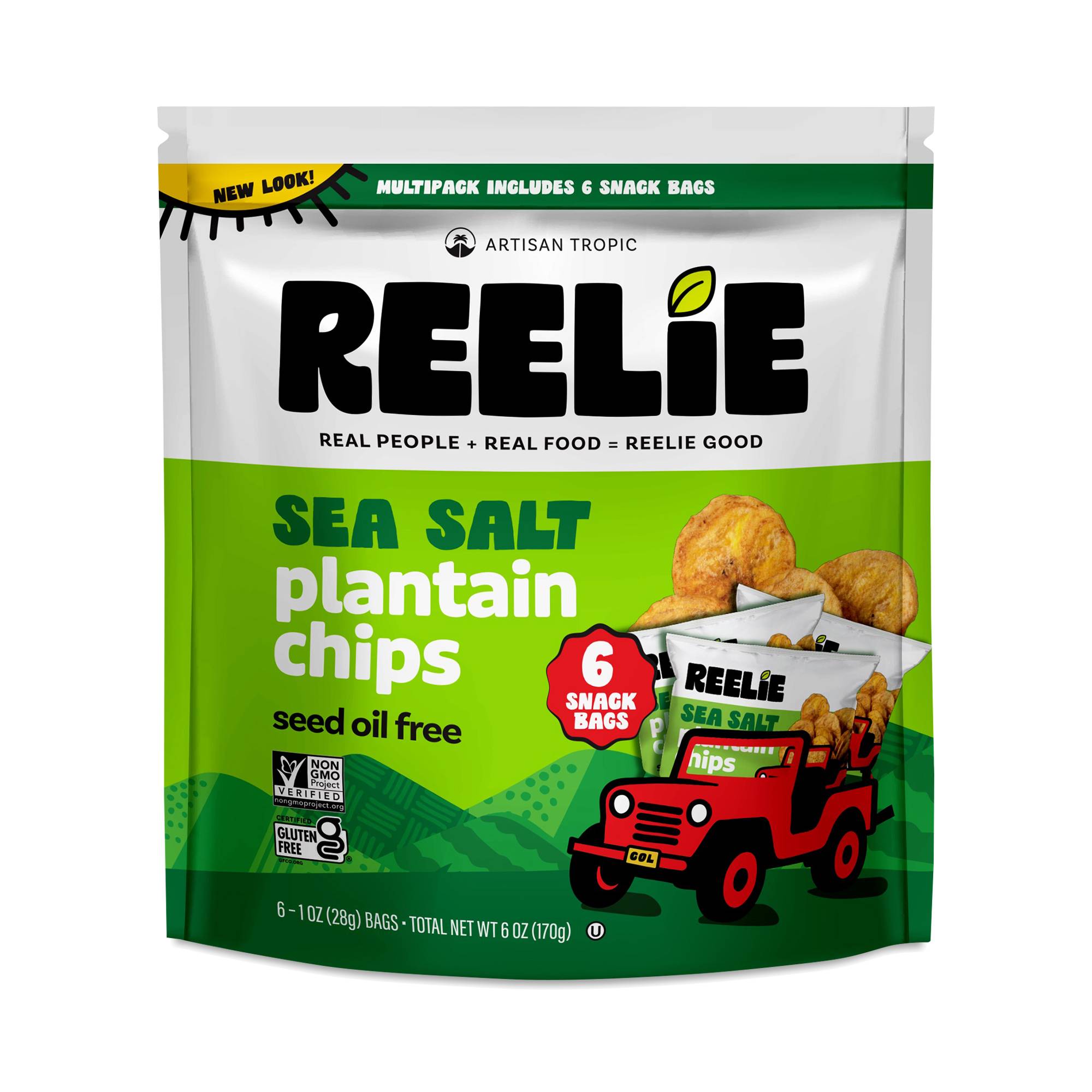 Plantain Chips, Sea Salt, Snack Pack