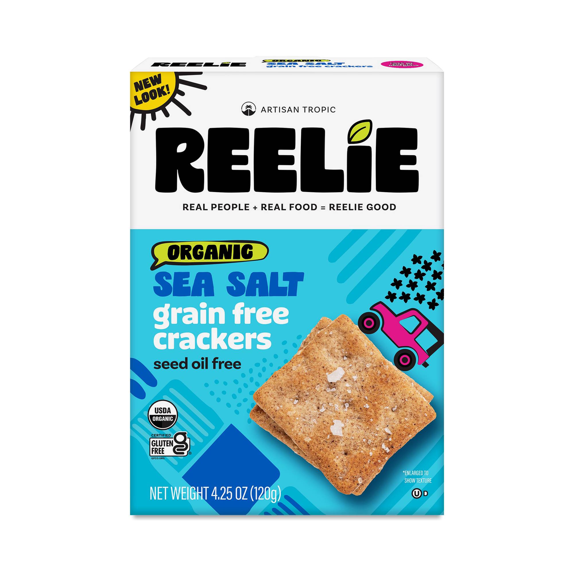 Organic Grain-Free Crackers, Sea Salt