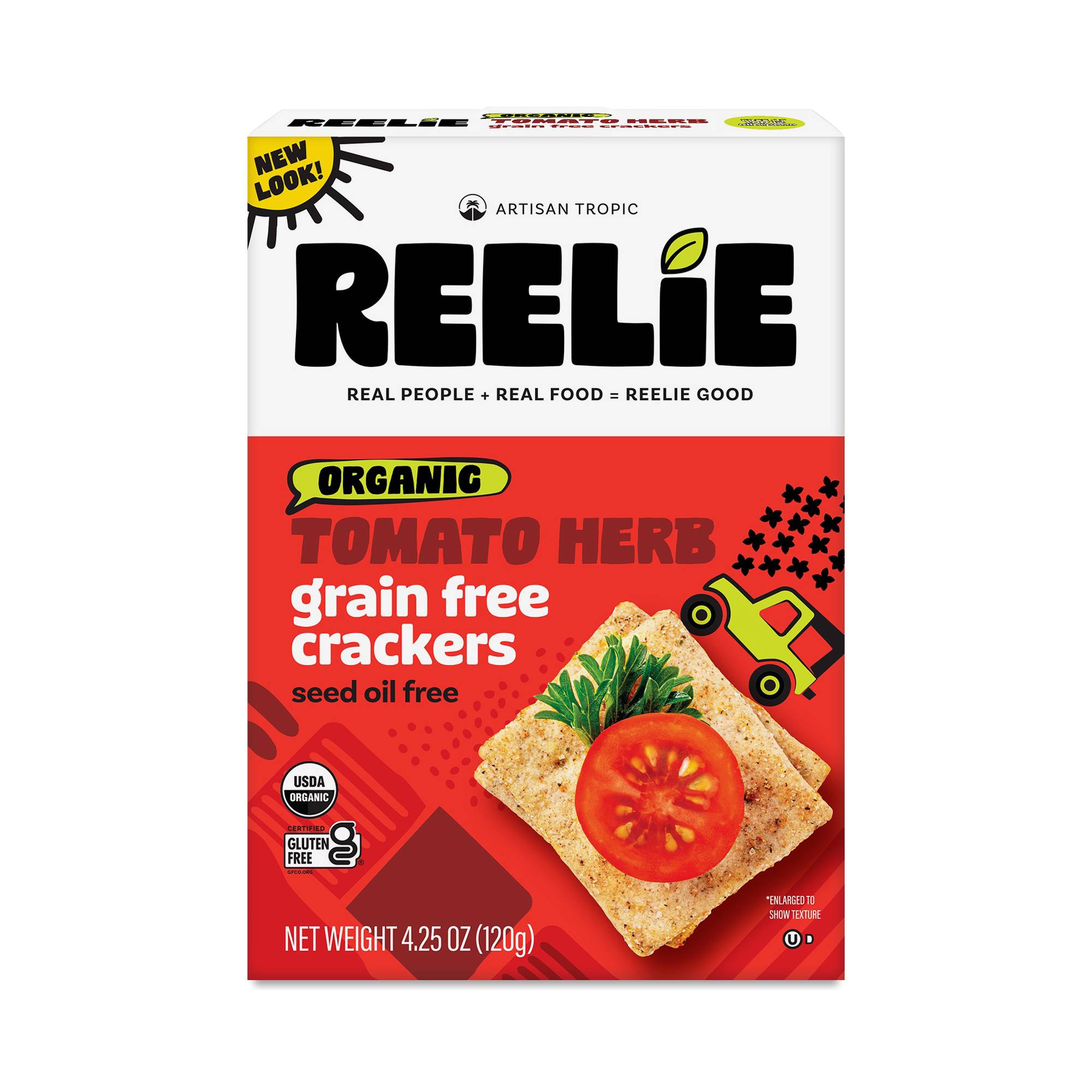 Organic Grain-Free Crackers, Tomato Herb