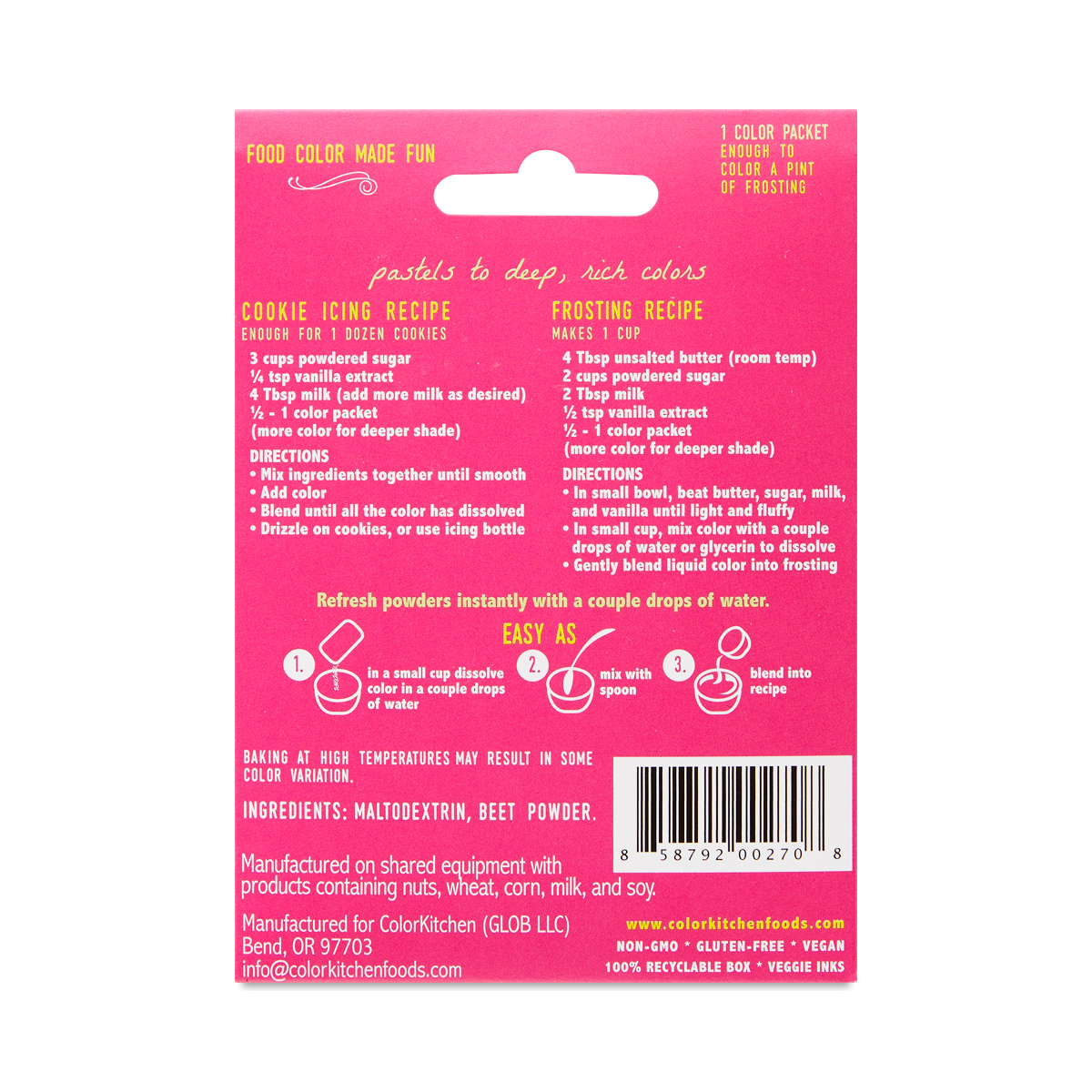 Pink Food Coloring by ColorKitchen Thrive Market