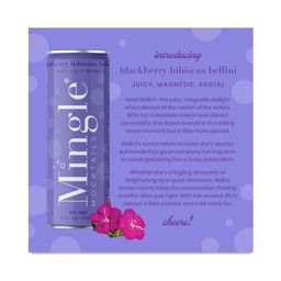 Mocktail, Blackberry Hibiscus Bellini