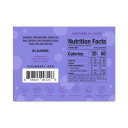 Mocktail, Blackberry Hibiscus Bellini