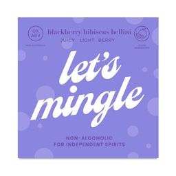 Mocktail, Blackberry Hibiscus Bellini