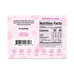 Mocktail, Sparkling Raspberry Rosé