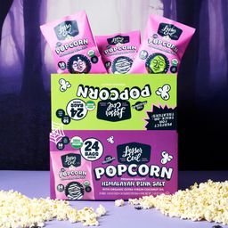 Halloween Organic Popcorn, Himalayan Pink Salt, Snack Packs