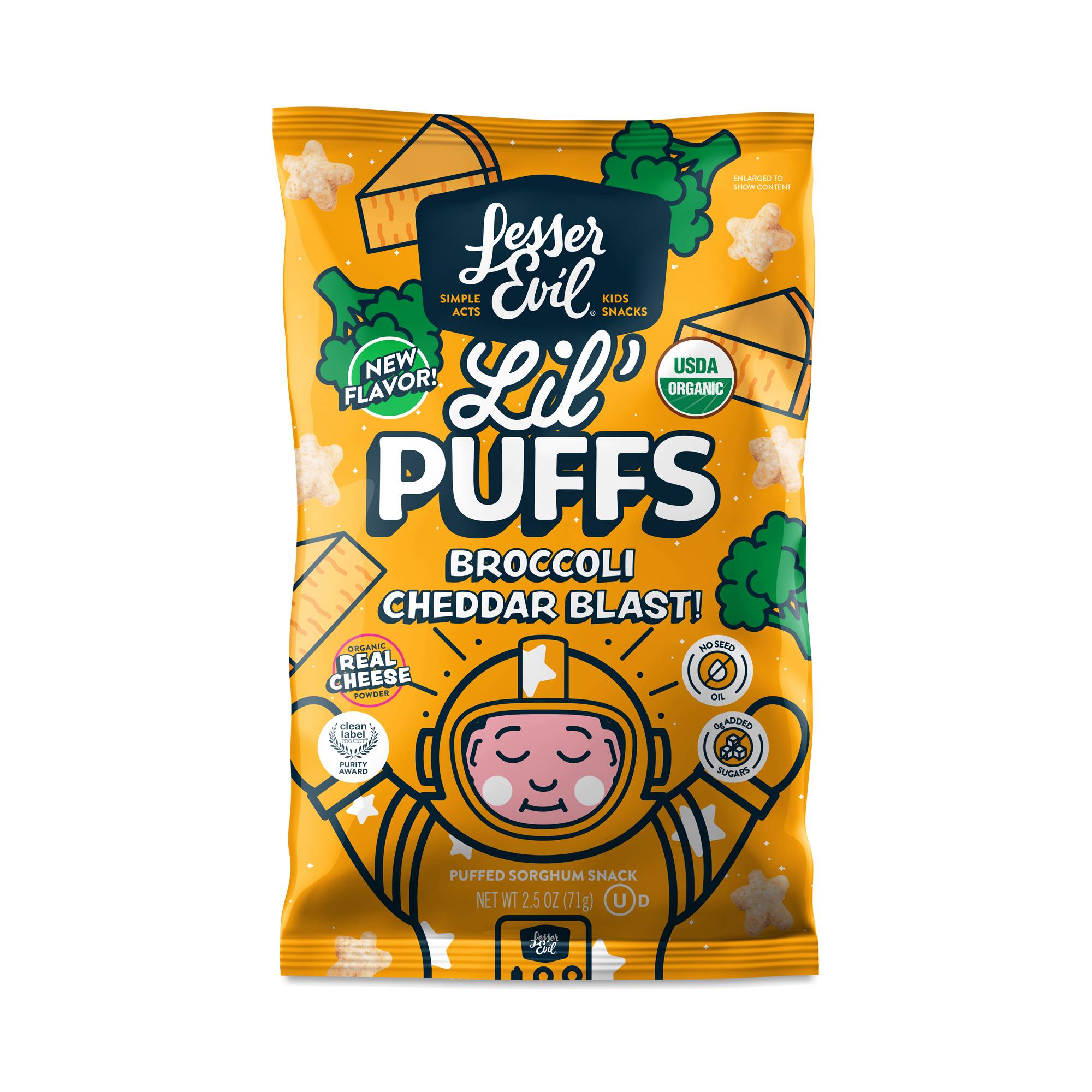 Lil' Puffs, Broccoli Cheddar Blast