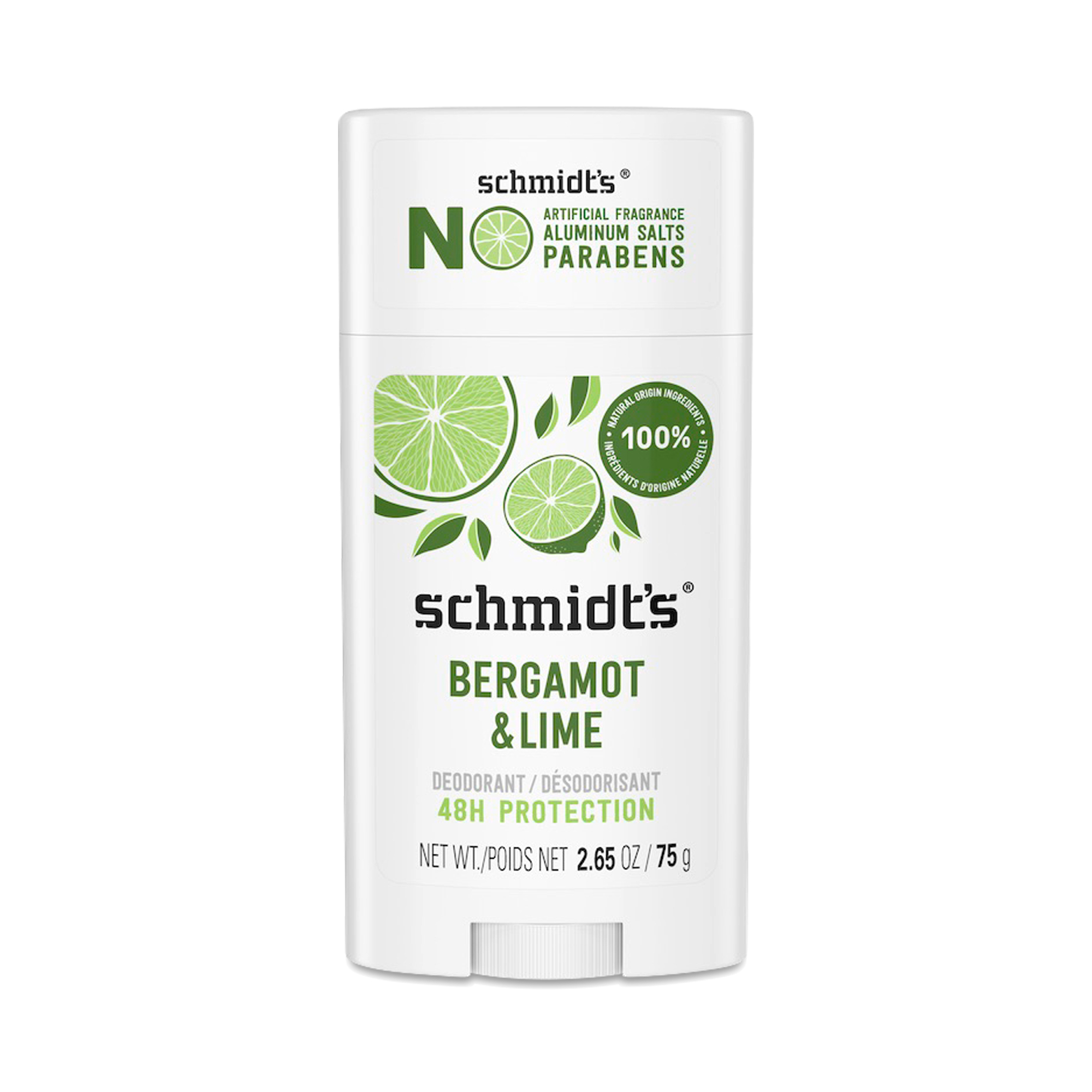 Schmidts Deodorant Stick Bergamont  Lime 265 oz stick