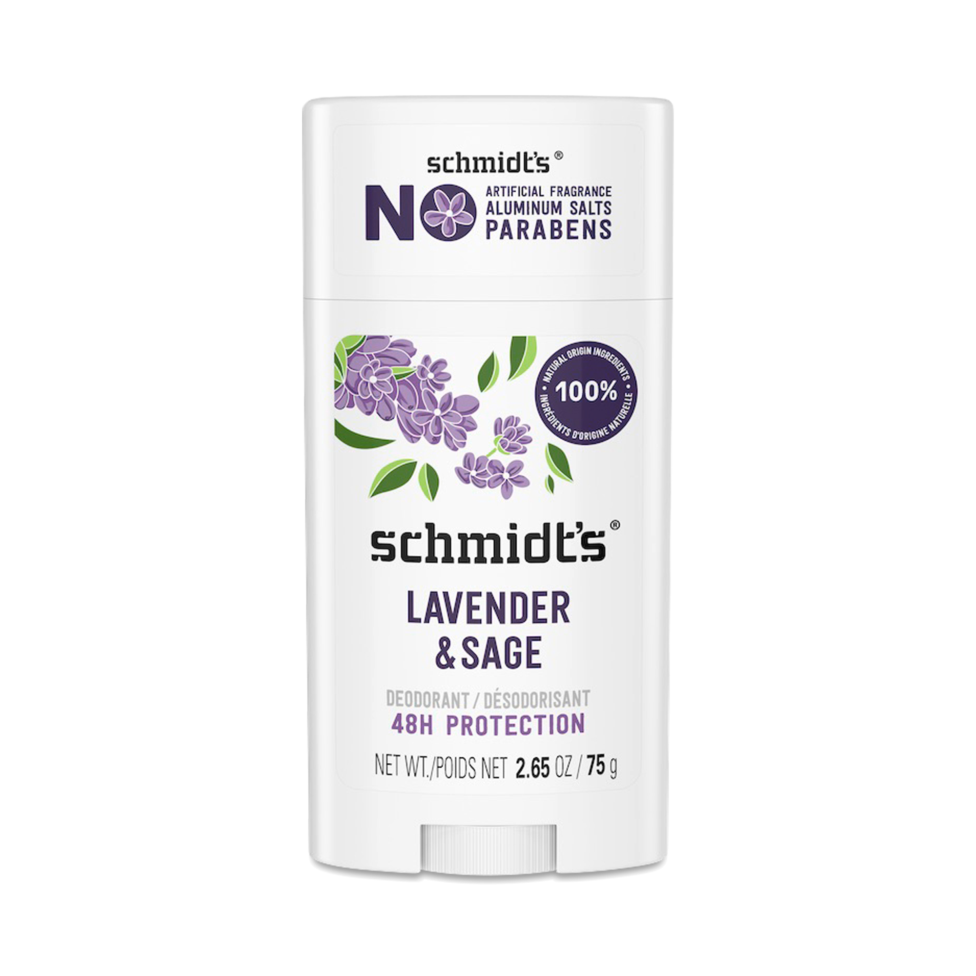 Schmidts Deodorant Stick Lavender  Sage 265 oz stick