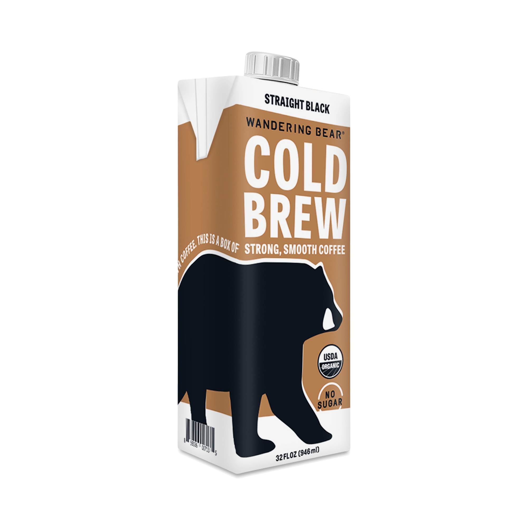 Extra Strong Cold Brew Coffee, Straight Black