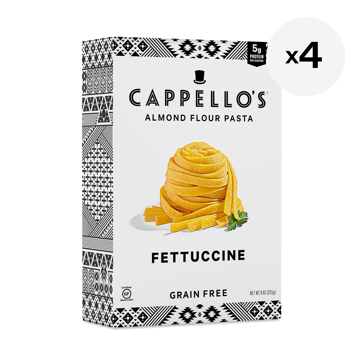 Cappello's Gluten Free Fettuccine, 4 Pack Thrive Market