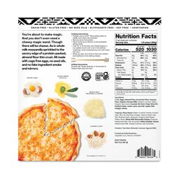 Cheese Pizza, Almond Flour Thin Crust