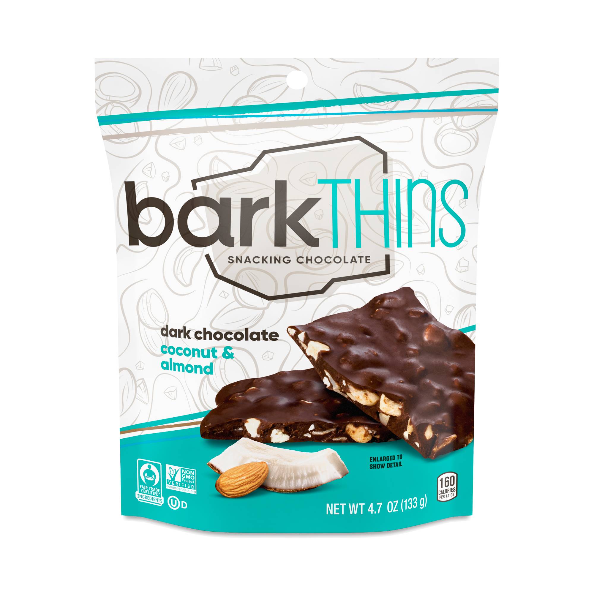 Snacking Chocolate, Dark Chocolate Coconut & Almond