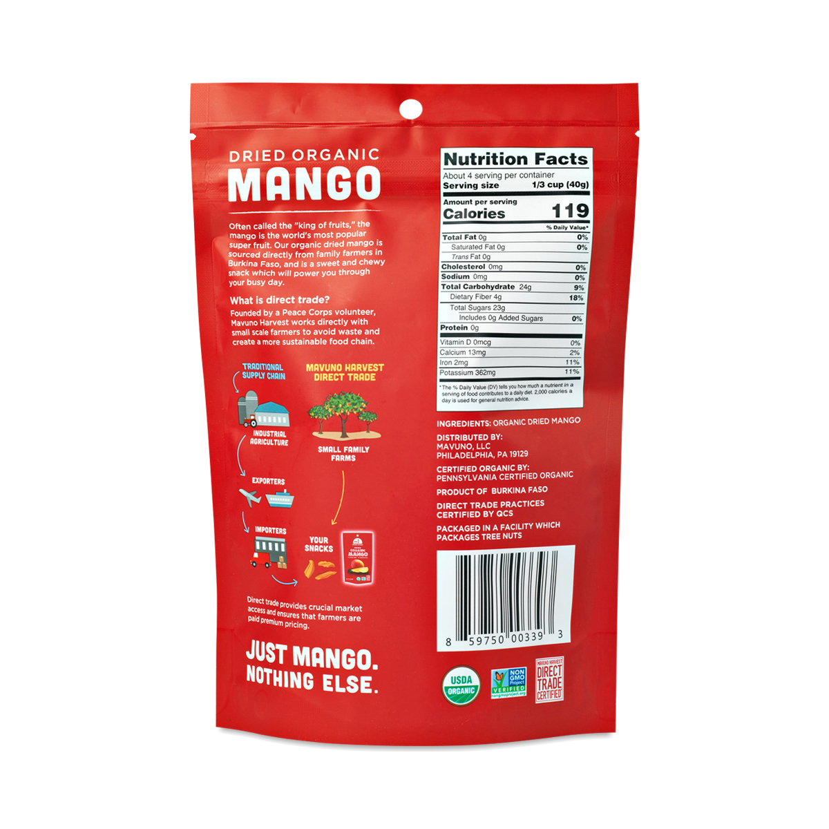 Organic Dried Mango by Mavuno Harvest Thrive Market