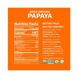 Organic Dried Papaya