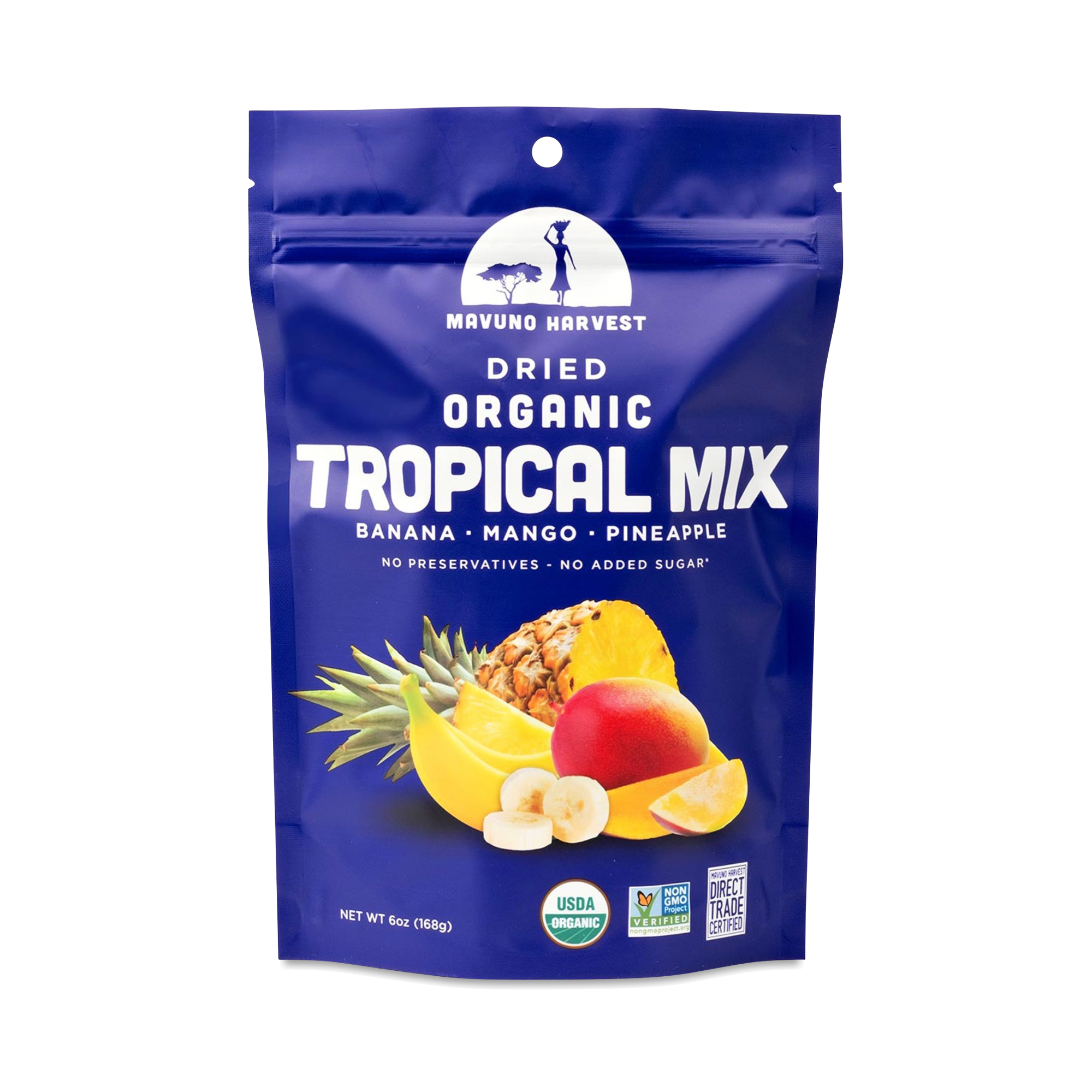 Mavuno Harvest Organic Dried Tropical Mix 6 oz pouch