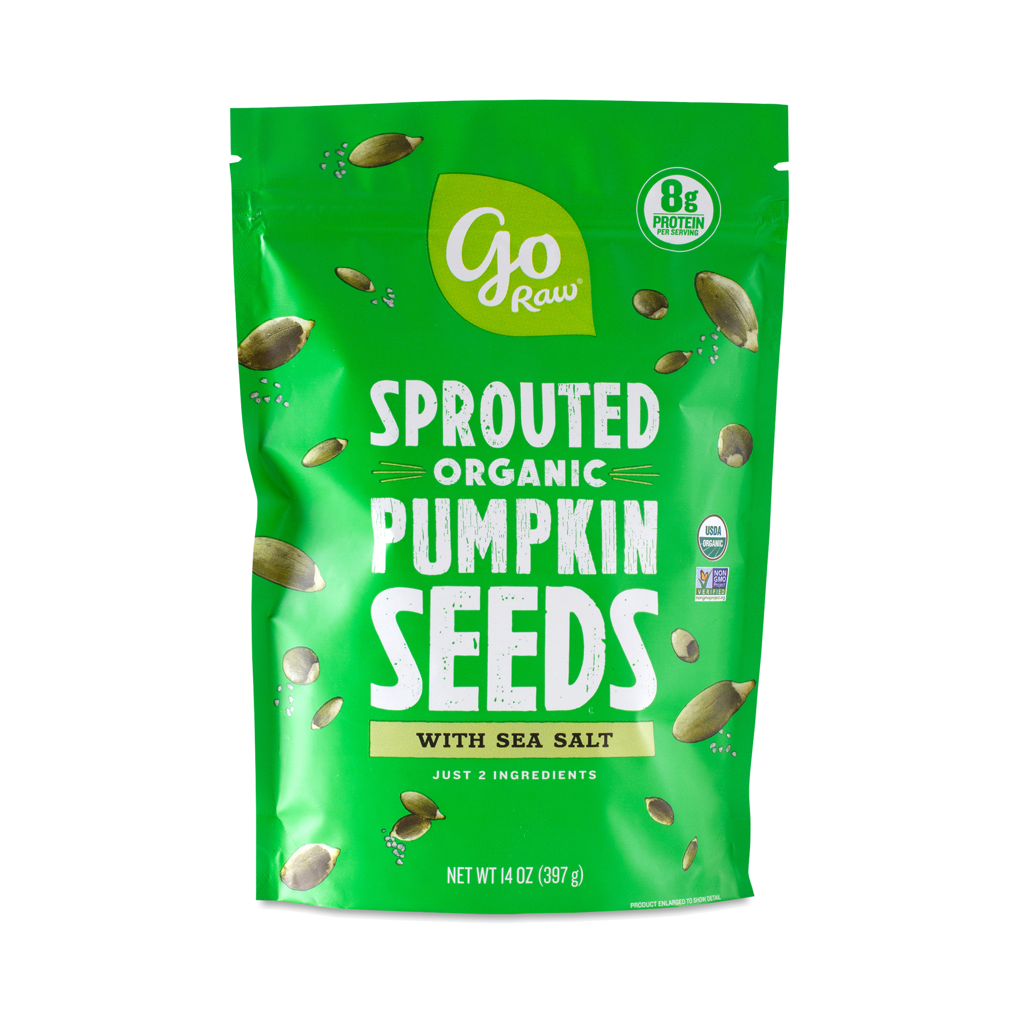Go Raw Organic Sprouted Pumpkin Seeds 14 oz bag
